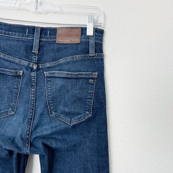 [Madewell] Dark Hayes Wash 10" High Rise Skinny Jeans Stretch Denim Size 26 - Picture 7 of 11